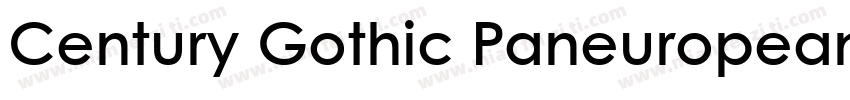 Century Gothic Paneuropean ExtraBol字体转换